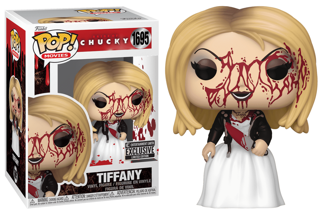Funko Pop! Bride of Chucky Tiffany with Knife Bloody Exclusive #1695 Funko Pop! Bride of Chucky Tiffany with Knife Bloody Exclusive #1695