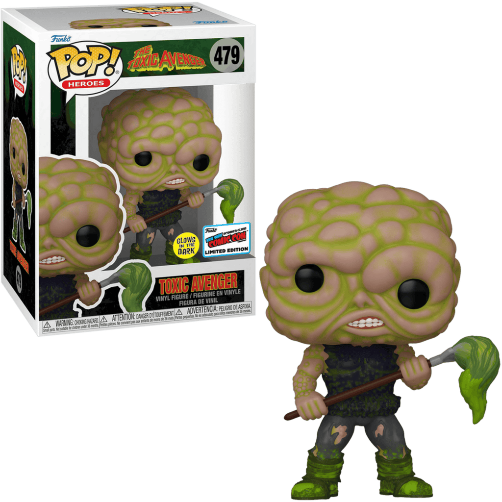 Funko Pop! The Toxic Avenger (Glow) New York Comic Con (Official Sticker) Exclusive #479