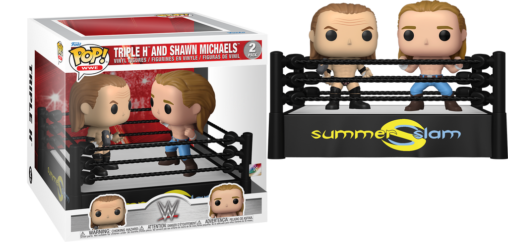 Funko Pop! WWE Triple H and Shawn Michaels in Ring 2 Pack