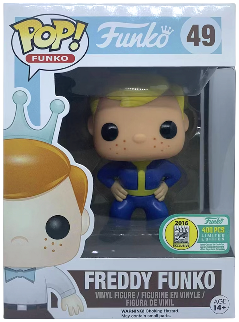 (Light Box Damage) Funko Pop Freddy Funko As Vault Boy San Diego Comic Con Exclusive 400pcs