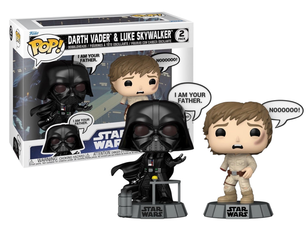 Funko Pop! Star Wars Darth Vader and Luke Skywalker (Speech Bubble) 2 Pack