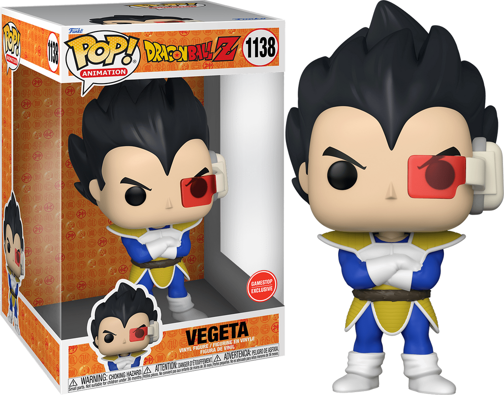 (Light Box Damage) Funko Pop! Dragon Ball Z Vegeta Scouter 10 Inch Exclusive #1138
