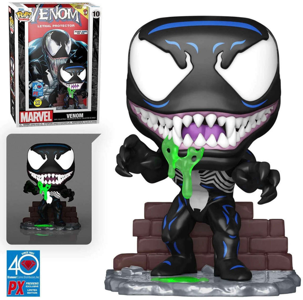 Funko Pop! Comic Covers Marvel Venom (Lethal Protector) Glow Exclusive #10