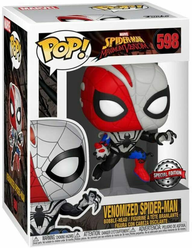 Funko Pop! Marvel Spider-Man Maximum Venom Venomized Spider-Man Exclusive #598