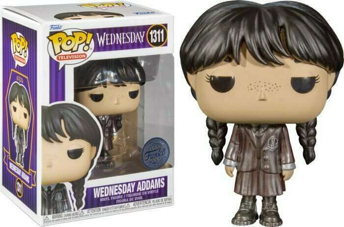 Funko Pop! Wednesday Addams in School Uniform Metallic Exclusive #1311 (Special Edition)