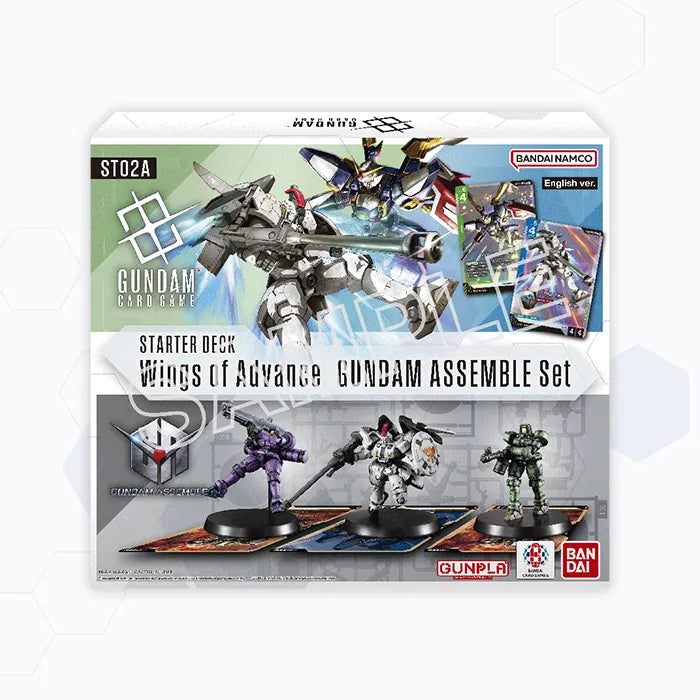 Gundam Card Game ST02A Starter Deck Wings of Advance Gundam Assemble Set