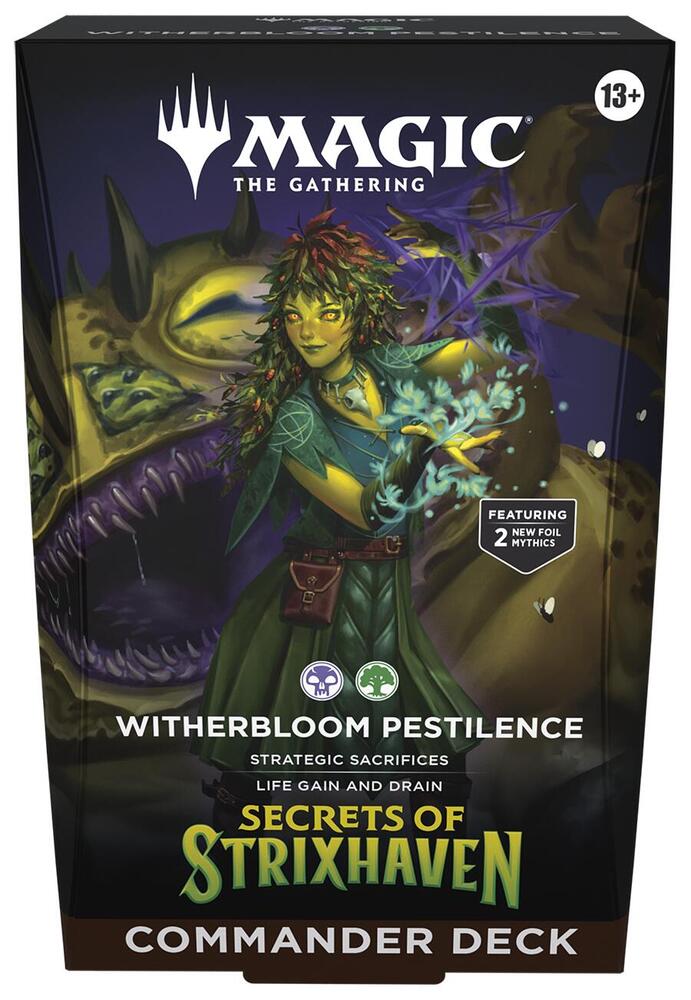 Magic the Gathering Secrets of Strixhaven Witherbloom Pestilence Commander Deck