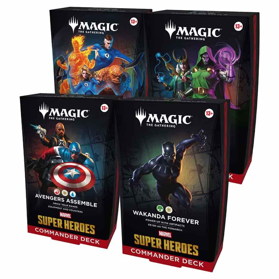 Magic: The Gathering Marvel Super Heroes Commander Deck (4CT case)