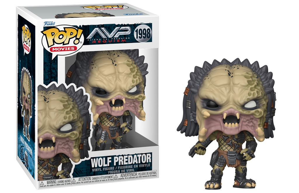 Funko Pop! AVP Alien Vs. Predator Requiem Wolf Predator #1998