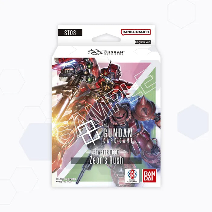 Gundam Card Game ST03 Zeon's Rush Starter Deck