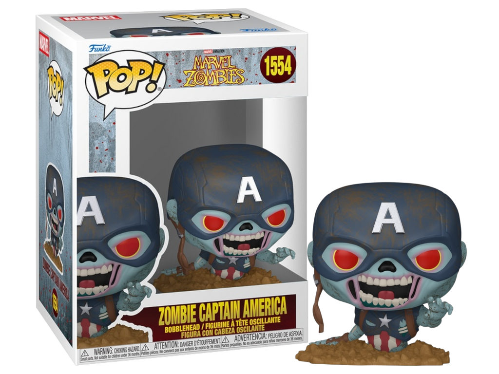 Funko Pop! Marvel Zombies Zombie Captain America #1554