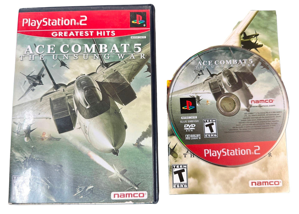 Ace Combat 5 The Unsung War Greatest Hits for the PlayStation 2 (PS2) Game (Complete in Box) - Undiscovered Realm