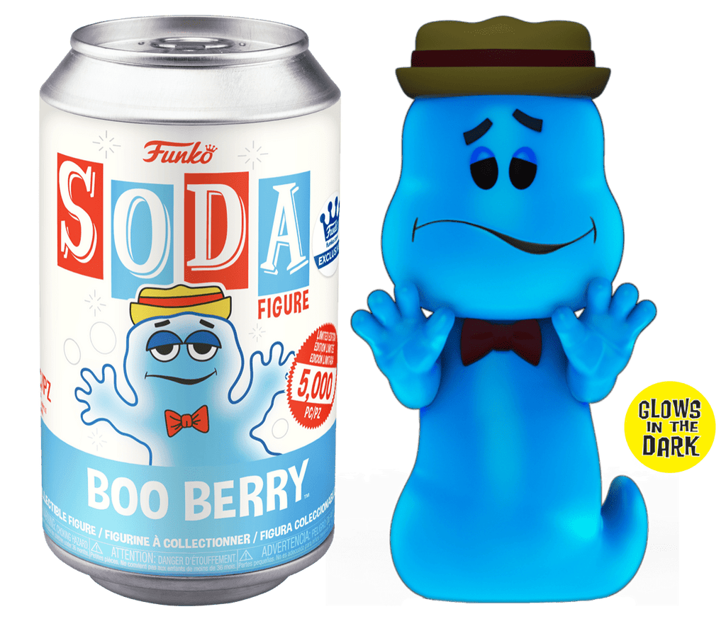 Ad Icons Boo Berry (Glow) Exclusive Funko Vinyl Soda (5000 PCS) (Open Can) - Undiscovered Realm