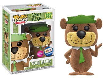 Animation Yogi Bear Flocked Exclusive Funko Pop! #187 - Undiscovered Realm