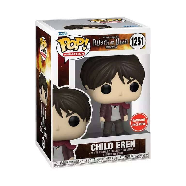 Attack On Titan Child Eren Exclusive Funko Pop #1251 - Undiscovered Realm