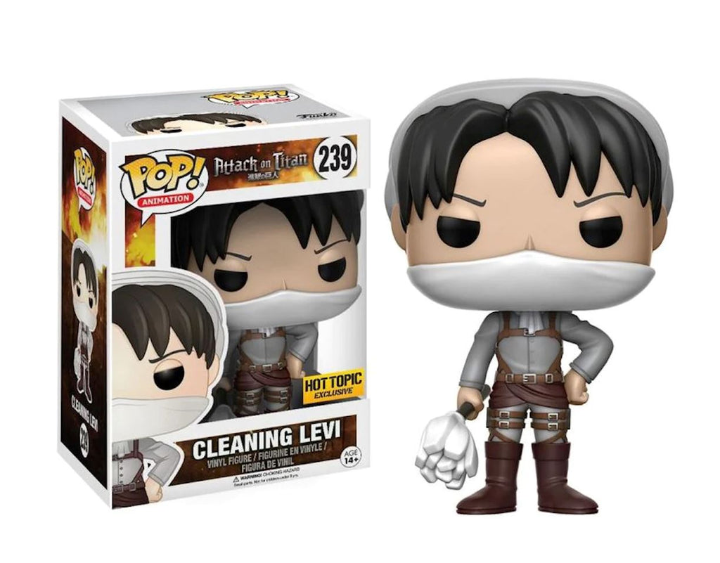 Attack On Titan Cleaning Levi Exclusive Funko Pop! #239 - Undiscovered Realm