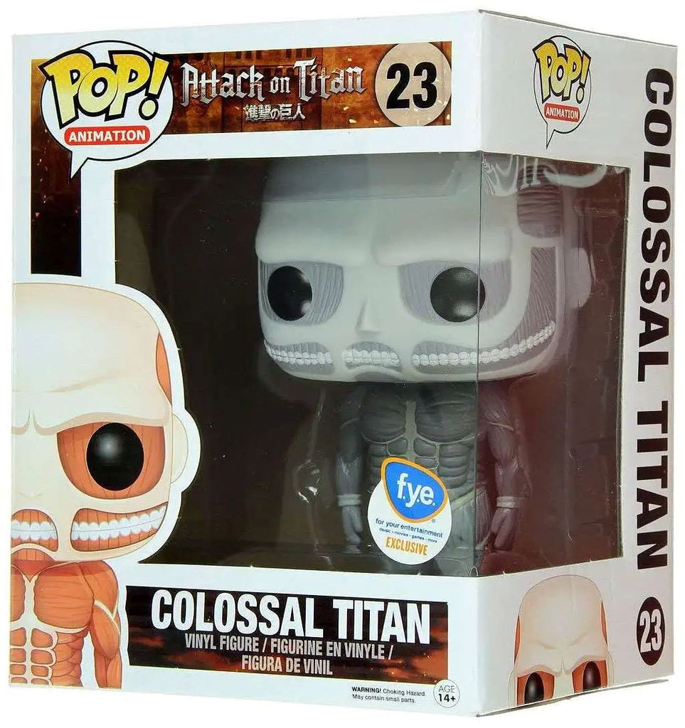 Attack on Titan Colossal Titan (Black and White) 6 Inch Exclusive Funko Pop! #23 - Undiscovered Realm