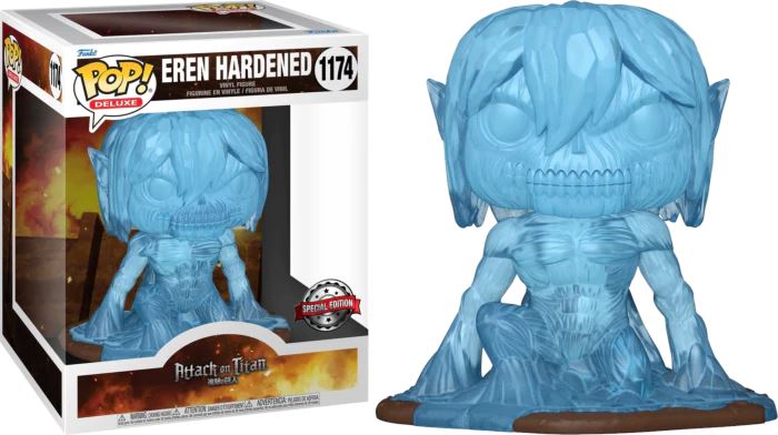 Attack On Titan Eren Yeager Hardened Deluxe Exclusive Funko Pop! #1174 (Special Edition Sticker) - Undiscovered Realm
