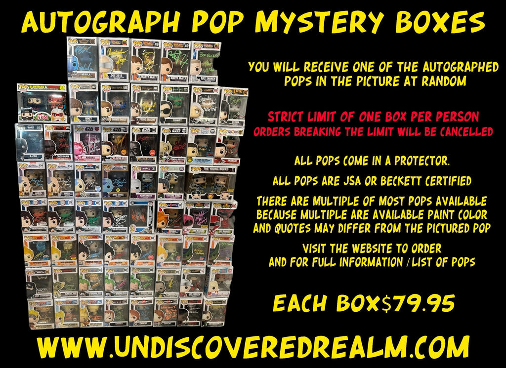 Autograph Funko Pop Mystery Box (Autographed / Signed) - Undiscovered Realm