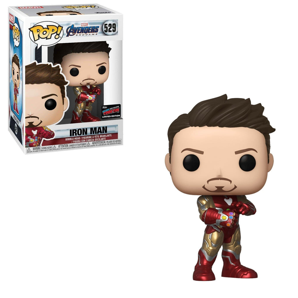 Avengers Endgame Iron Man (Gauntlet) NYCC (Official Sticker) Exclusive Funko Pop! #529 - Undiscovered Realm