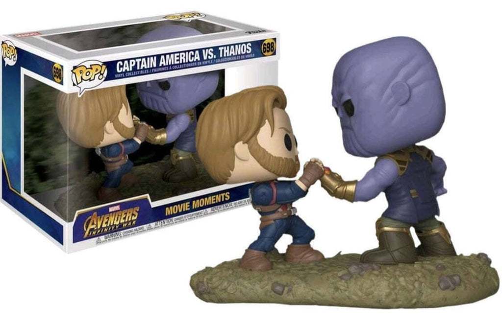 Avengers Infinity War Captain America vs. Thanos Exclusive Movie Moment Funko Pop! #698 - Undiscovered Realm