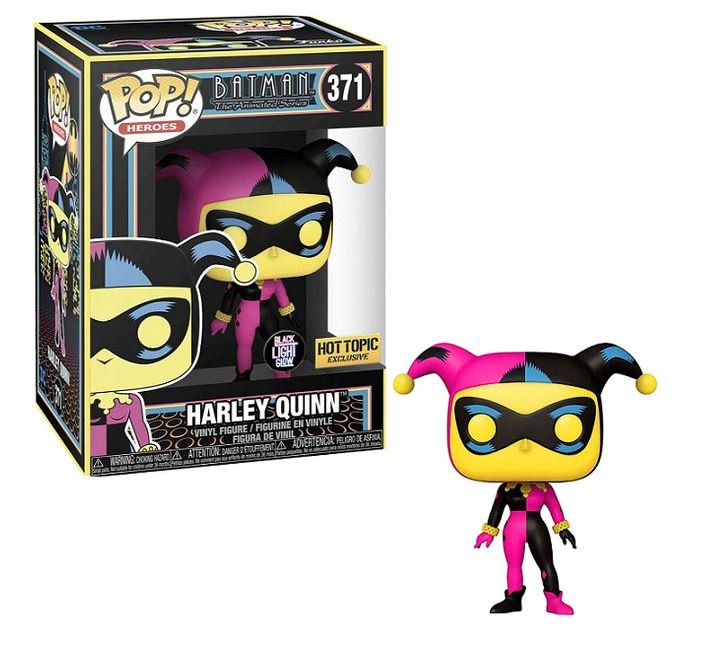 Batman The Animated Series Harley Quinn Blacklight Exclusive Funko Pop! #371 - Undiscovered Realm