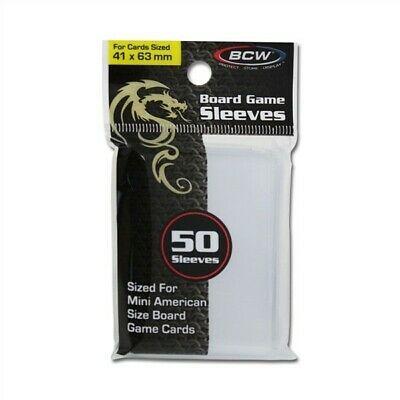 BCW 41 x 63 mm Board Game Sleeves Clear 50 Count - Undiscovered Realm