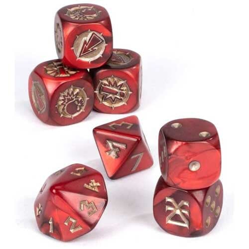 Blood Bowl: Khorne Team Dice (7) - Undiscovered Realm