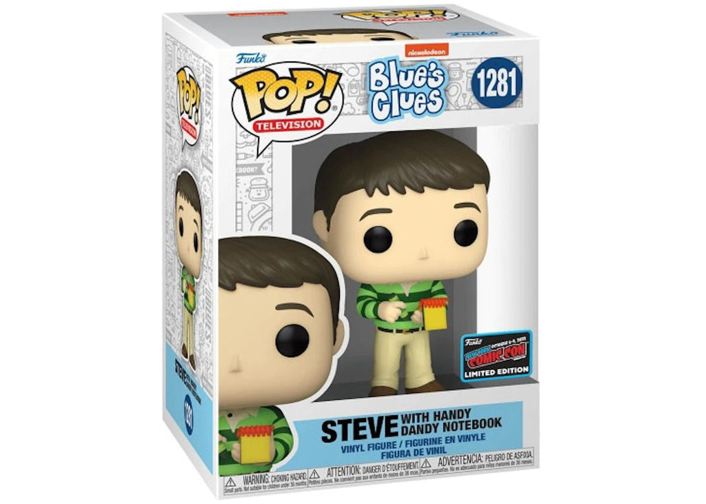 Blue's Clues Steve (With Notebook) NYCC (Official Sticker) Funko Pop! #1281 - Undiscovered Realm