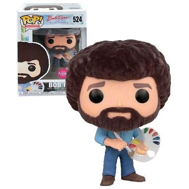 Bob Ross (with Palette) Flocked (Big G Creative) Exclusive Funko Pop! #524 - Undiscovered Realm