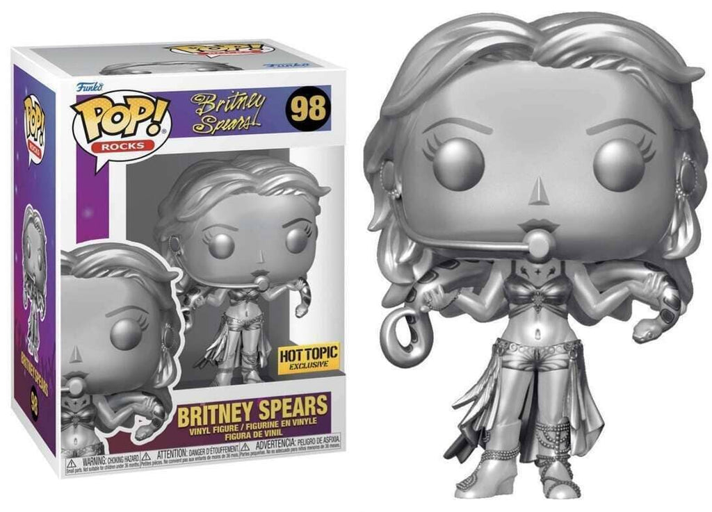 Britney Spears (Slave 4 U) (Platinum) Exclusive Funko Pop! Rocks #98 (5000 PCS) - Undiscovered Realm