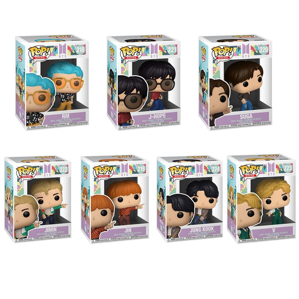 BTS (Dynamite)Full Complete Set of 7 Funko Pop! Rocks - Undiscovered Realm