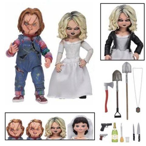 Childs Play Ultimate Chucky and Tiffany Bride of Chucky 7-Inch Scale Action Figure 2-Pack NECA Undiscovered Realm 