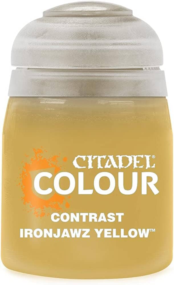 Citadel Contrast Paint: Ironjawz Yellow (18ml) - Undiscovered Realm