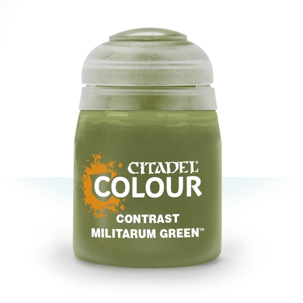 Citadel Contrast Paint: Militarum Green (18ml) - Undiscovered Realm