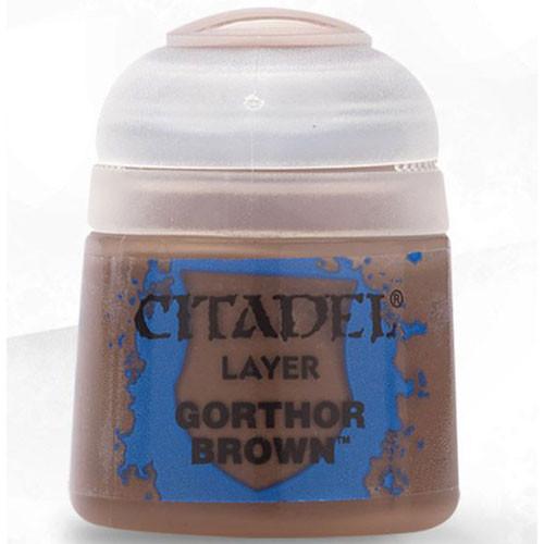 Citadel Layer Paint: Gorthor Brown (12ml) - Undiscovered Realm