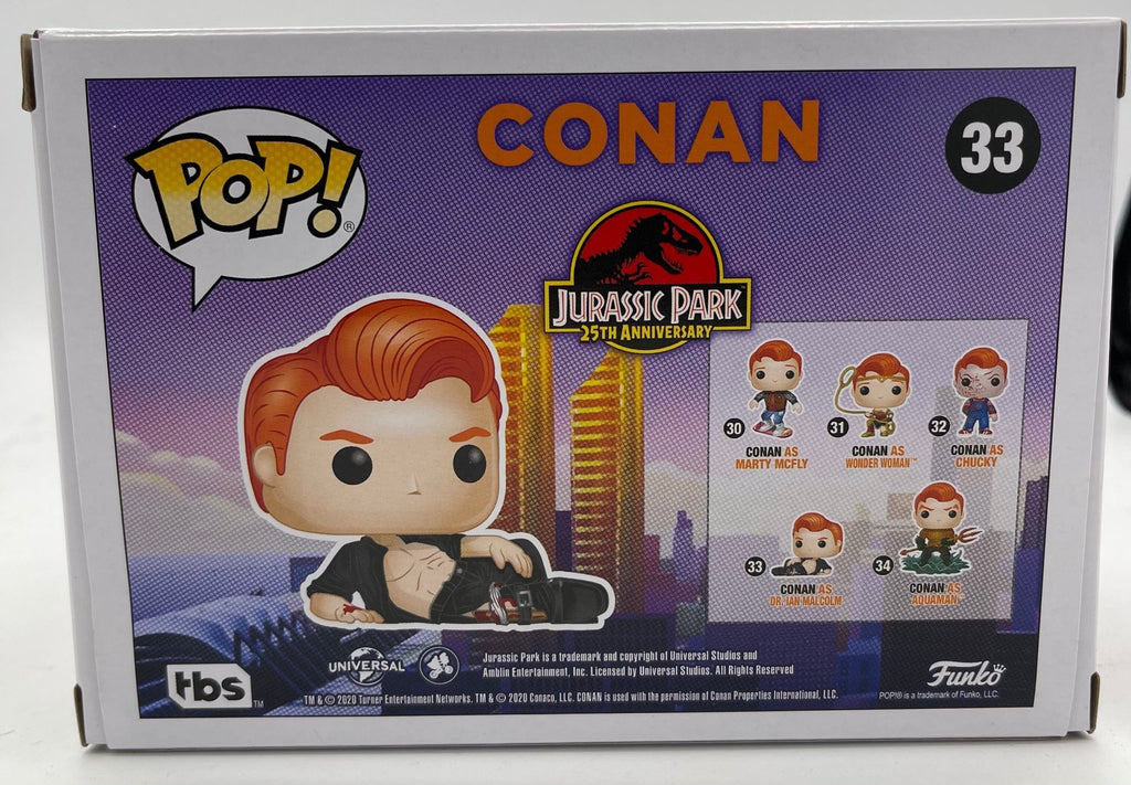 Conan as Dr. Ian Malcolm Exclusive Funko Pop! #33 - Undiscovered Realm