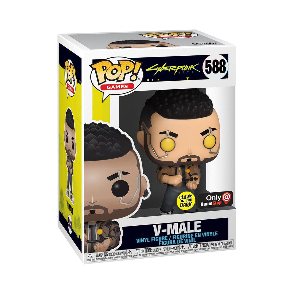 Cyberpunk 2077 V-Male Glow Exclusive Funko Pop! #588 - Undiscovered Realm