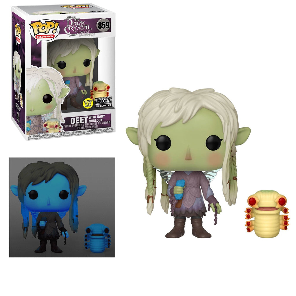 Dark Crystal Age of Resistance Deet with Baby Nurlock Glow Exclusive Funko Pop! #859 - Undiscovered Realm