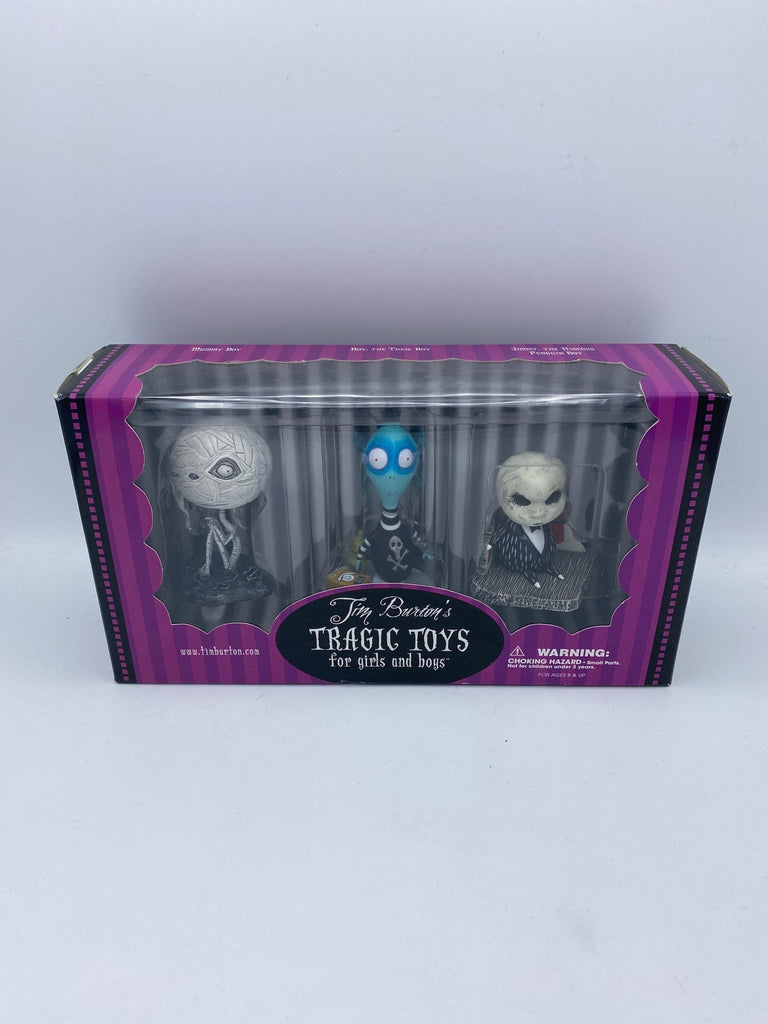 Dark Horse Deluxe Tim Burton's Tragic Toys Three Pack (Mummy Boy, Toxic Boy, Penguin Boy) - Undiscovered Realm