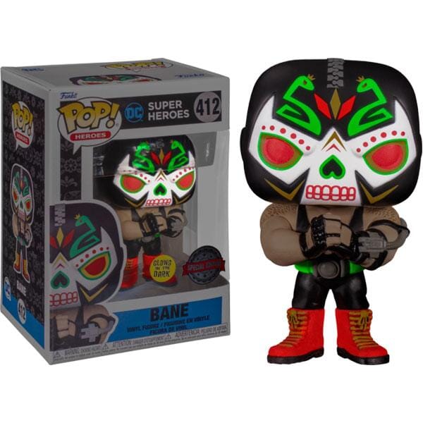 DC Bane Dia De Los (Day of the Dead) (Glow) Exclusive Funko Pop! #412 (Special Edition Sticker) - Undiscovered Realm