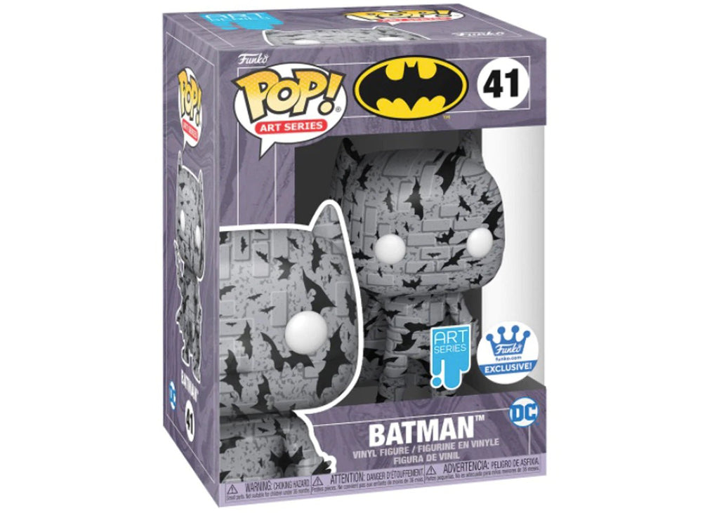 DC Batman Art Series (Gray with Bats) Exclusive Funko Pop! #41 - Undiscovered Realm