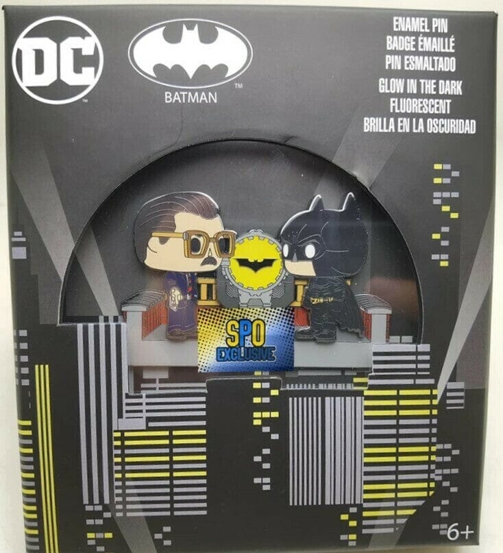 DC Batman & Commissioner Gordon (Glow) Funko Pop! Enamel Pin - Undiscovered Realm
