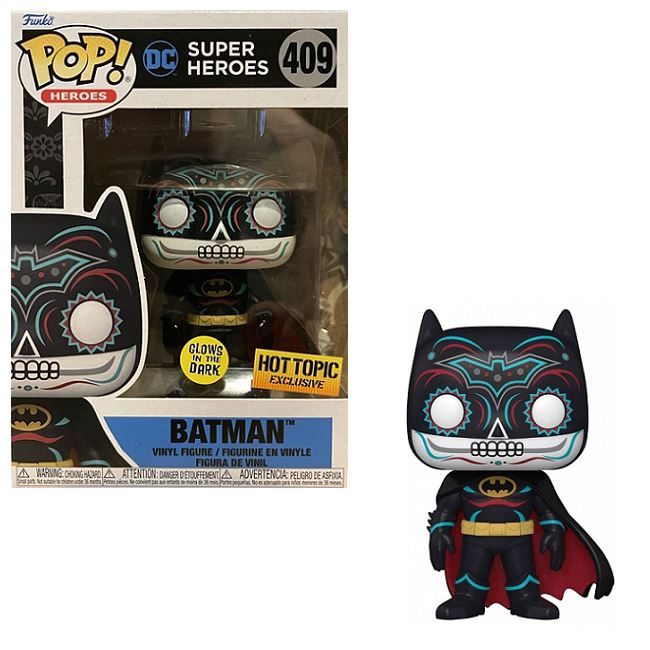 DC Batman Dia De Los (Day of the Dead) (Glow) Exclusive Funko Pop! #409 - Undiscovered Realm
