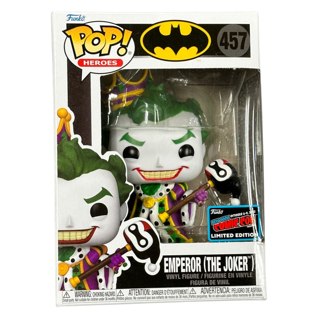 DC Batman Emperor (The Joker) NYCC (Official Sticker) Exclusive Funko Pop! #457 - Undiscovered Realm