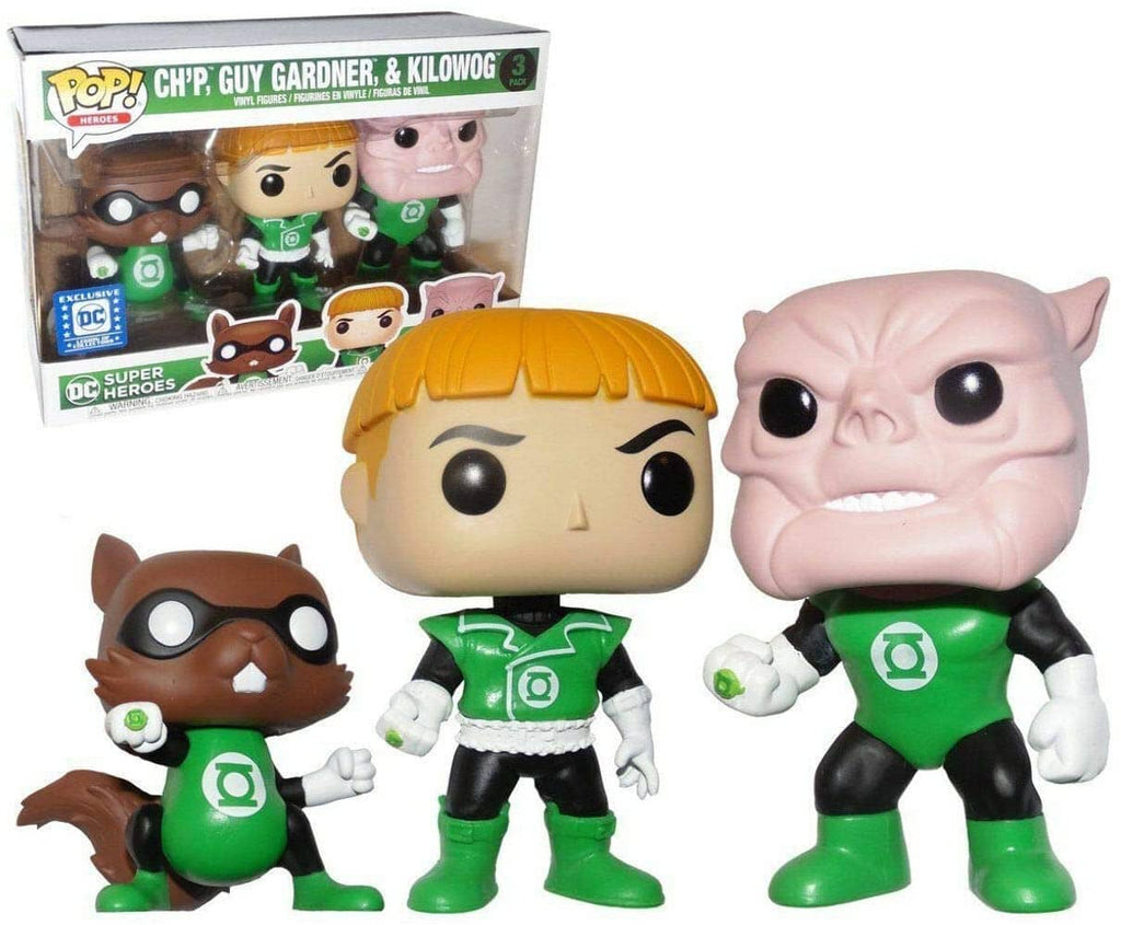 DC Comics Ch'p, Guy Gardner, & Kilowog Exclusive Fuko Pop! 3 Pack - Undiscovered Realm