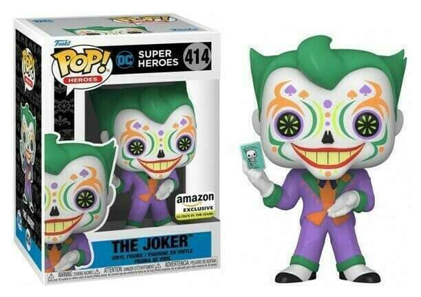 DC Joker Dia De Los (Day of the Dead) (Glow) Exclusive Funko Pop! #414