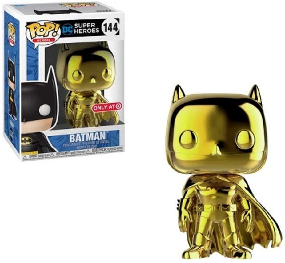 DC Super Heroes Batman Gold Chrome Target Exclusive Funko Pop! #144 - Undiscovered Realm