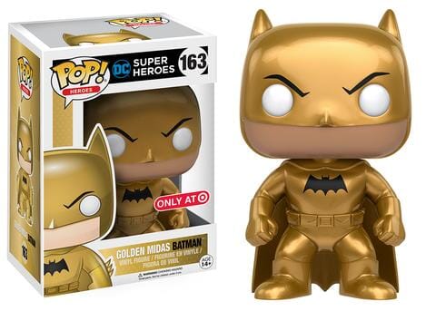 DC Super Heroes Golden Midas Batman Exclusive Funko Pop! #163 - Undiscovered Realm