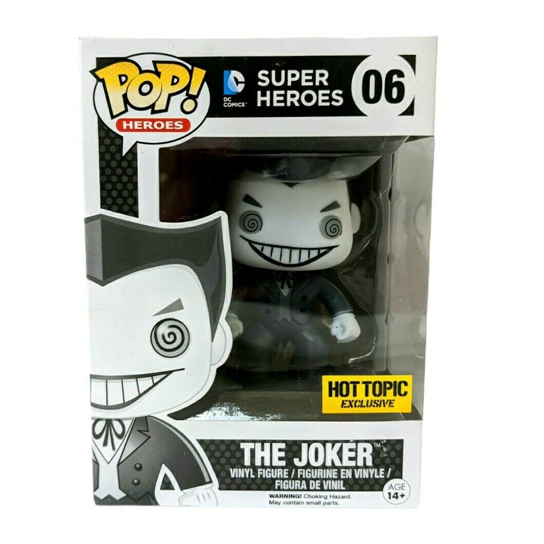 DC Super Heroes The Joker (Black and White) Exclusive Funko